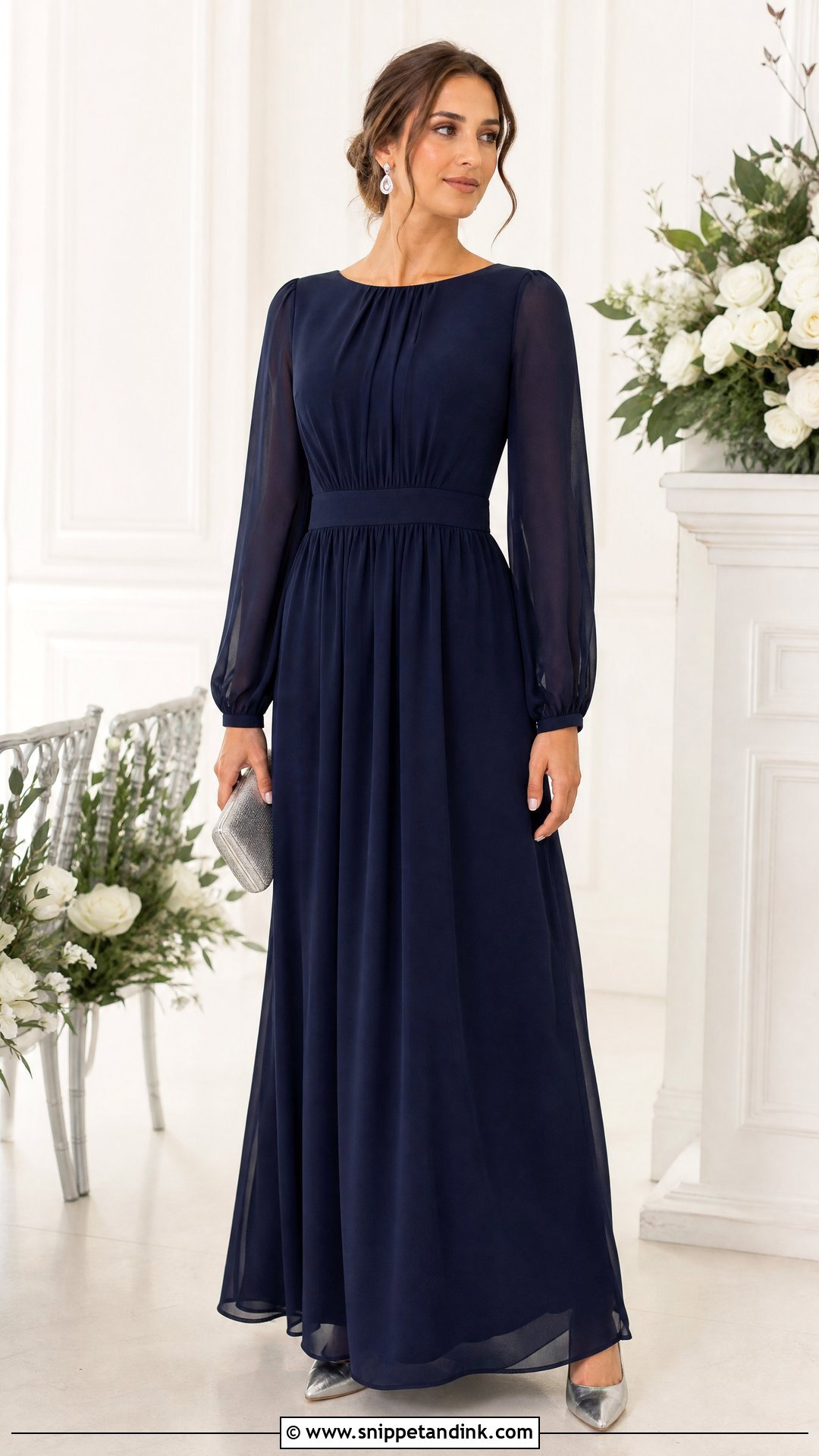 Long Sleeve Maid Of Honor Dress - Snippet and Ink - 25 Maid of Honor Outfit Ideas