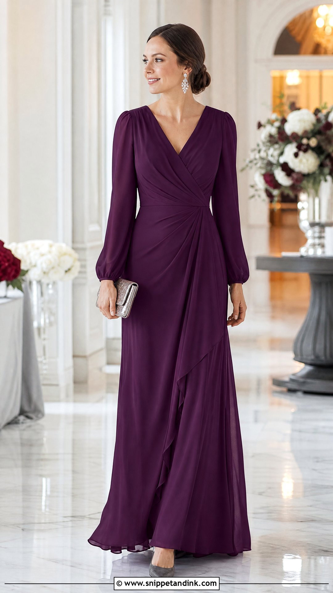 Long Sleeve Maid Of Honor Dress - Snippet and Ink - 25 Wedding Maid of Honor Dresses