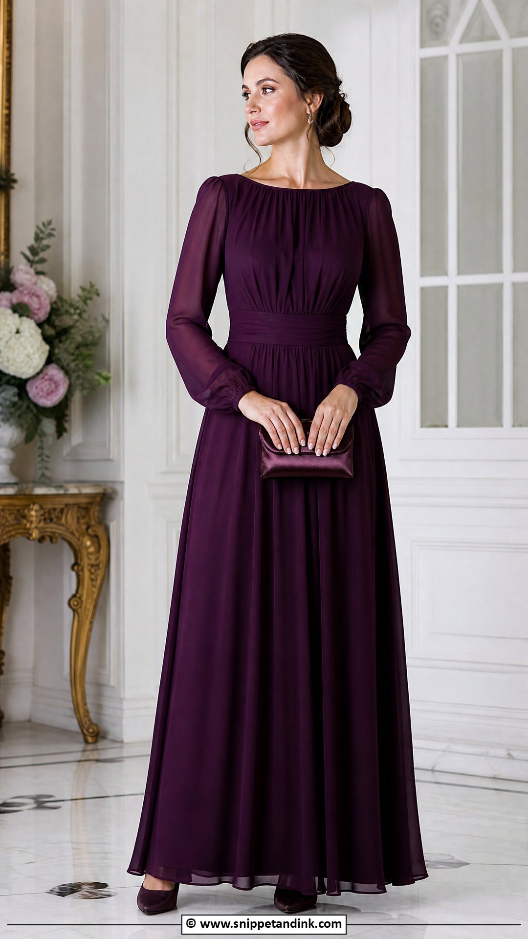 Long Sleeve Maid Of Honor Dress - Snippet and Ink - 35 Maid of Honor Dress Ideas