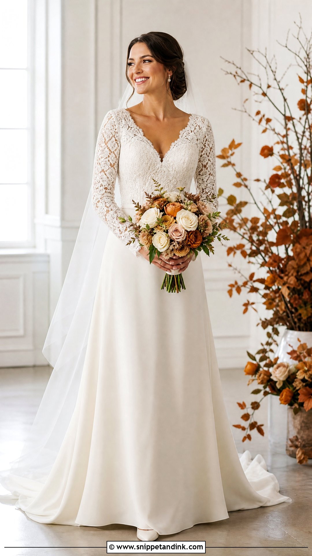 Long Sleeve Marriage Dress - Snippet and Ink - 20 Marriage Dresses