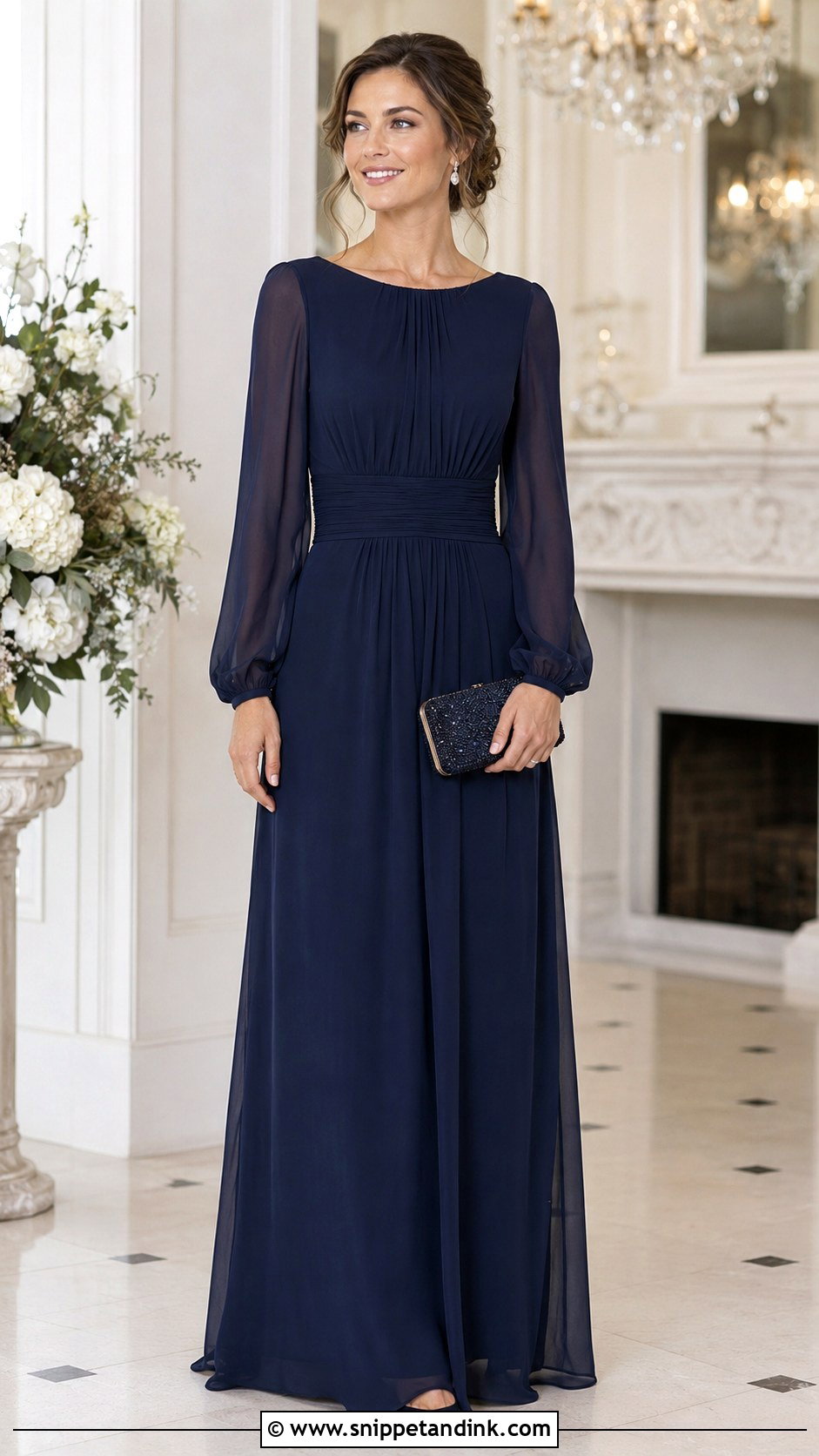Long Sleeve Matron Of Honor Dress - Snippet and Ink - 25 Matron of Honor Dresses