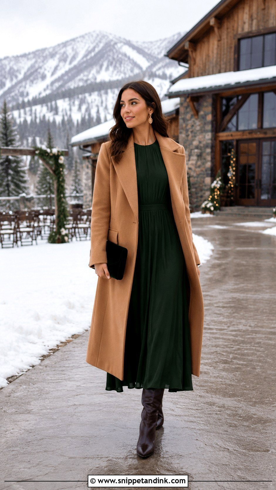 Long Sleeve Maxi Country Wedding Outfit - Snippet and Ink - 20 Country Wedding Outfits