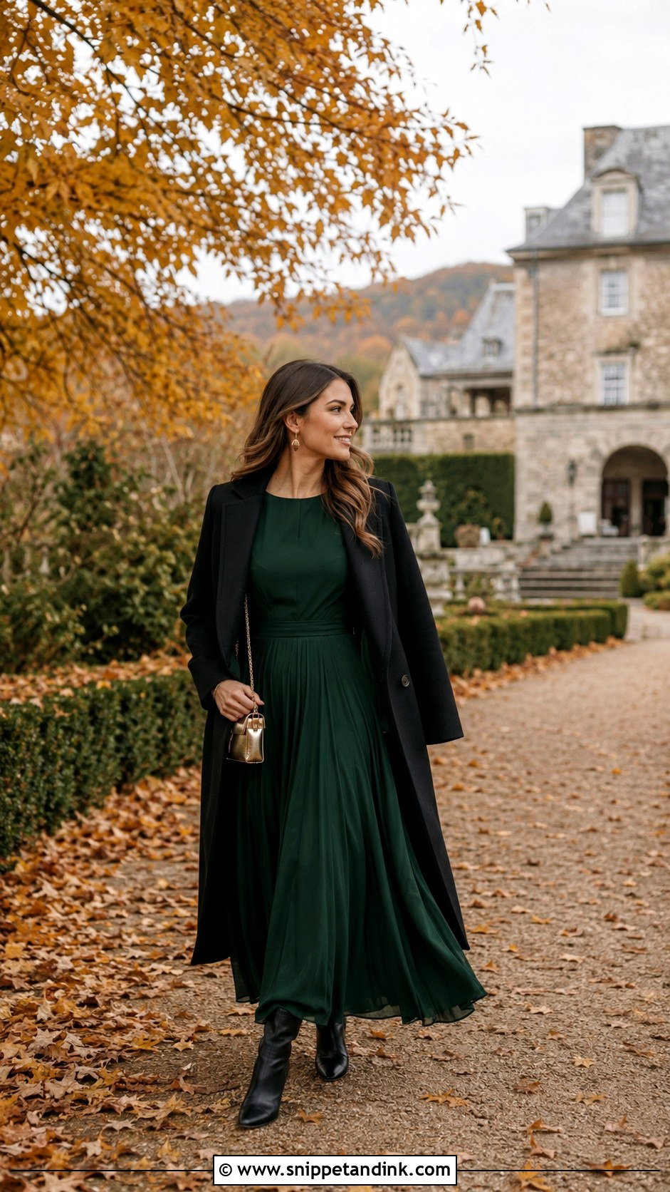 Long Sleeve Maxi Dress Engagement Outfit - Snippet and Ink - 20 Getting Engaged Outfit Ideas