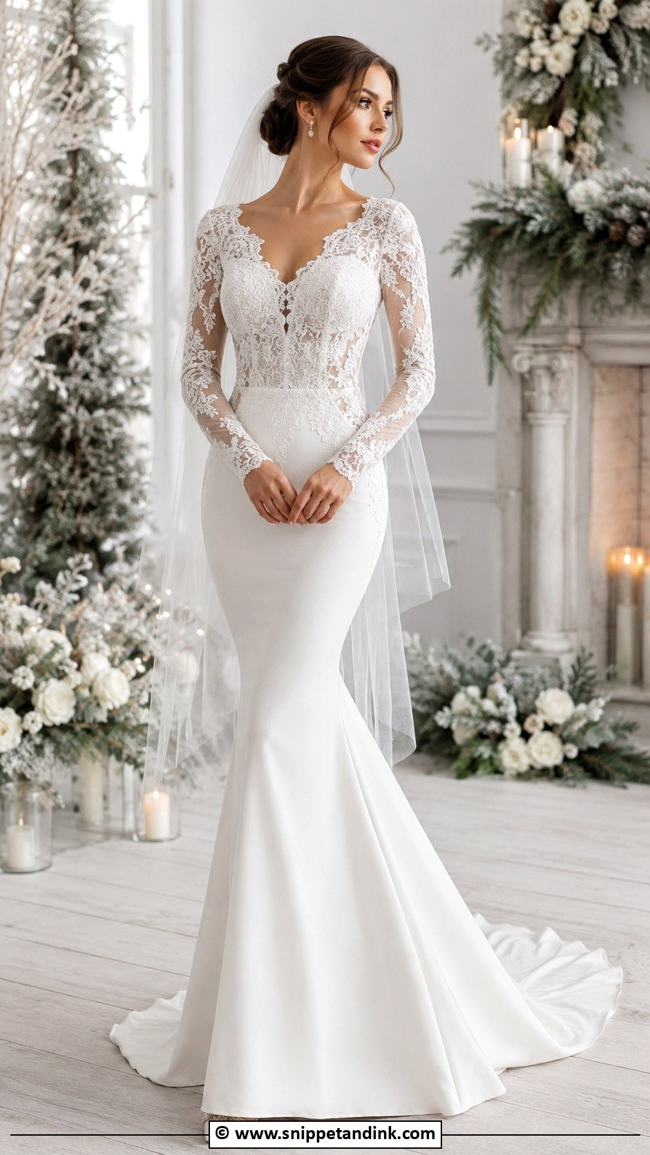 Long Sleeve Mermaid Wedding Dress - Snippet and Ink - 25 Elegant Mermaid Wedding Dress Ideas