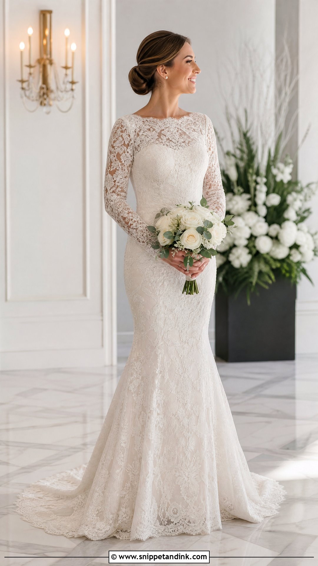 Long Sleeve Mermaid Wedding Dress - Snippet and Ink - 20 Dream Wedding Dresses Mermaid