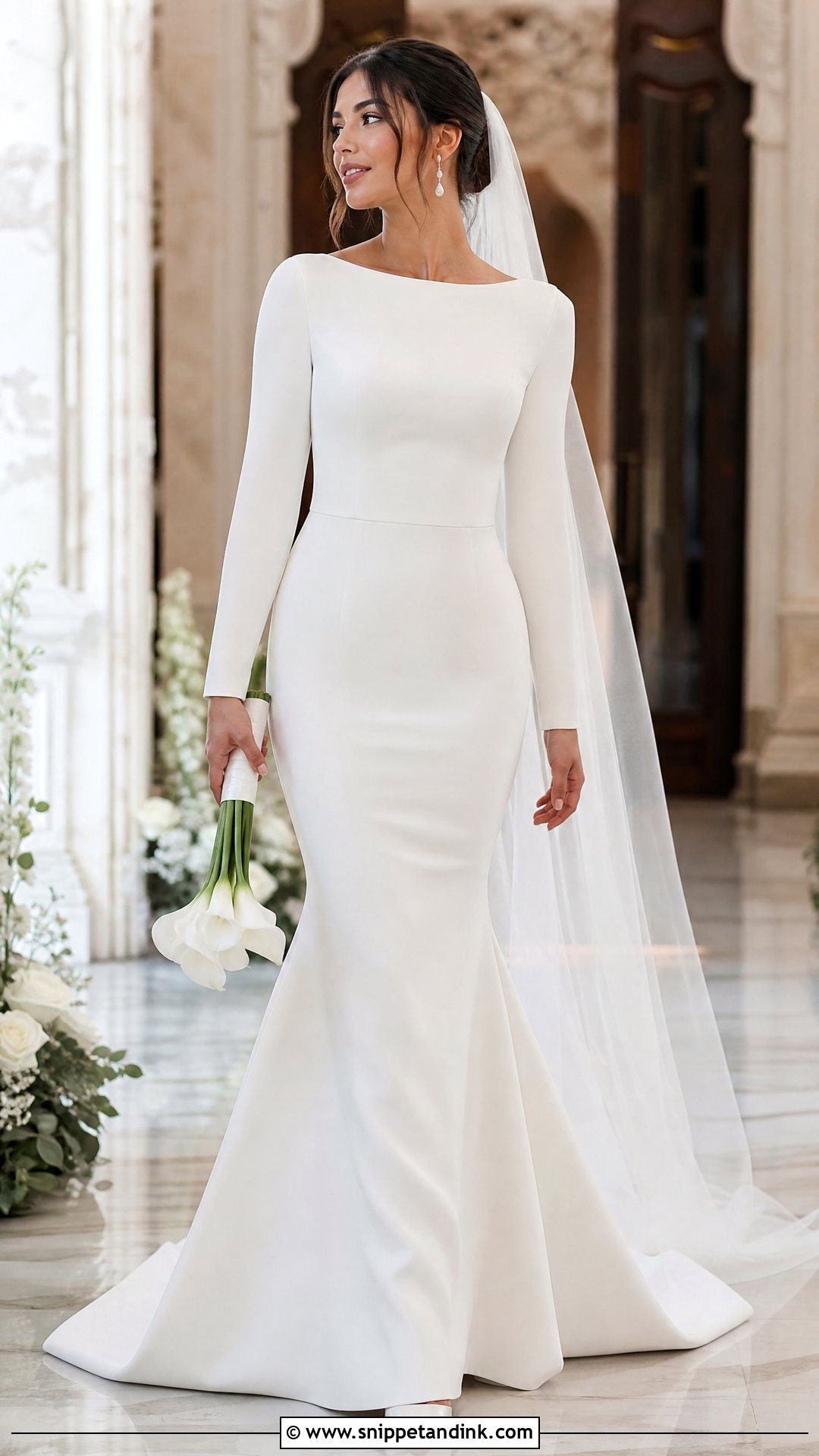 Long Sleeve Mermaid Wedding Gown - Snippet and Ink - 20 Wedding Gown Long Sleeve Ideas