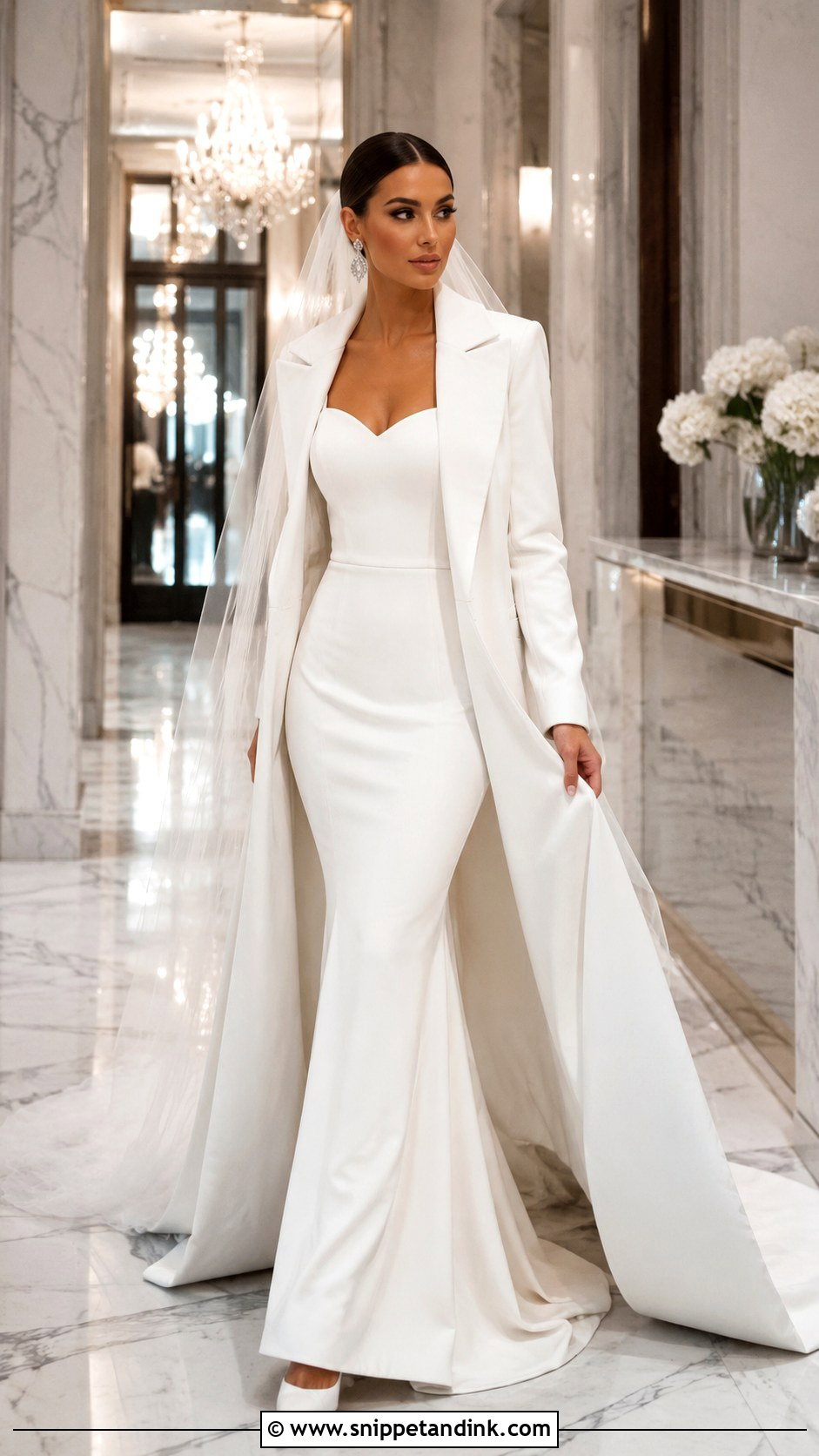 Long Sleeve Mermaid Winter Wedding Dress - Snippet and Ink - 20 Long Sleeve Winter Wedding Dress Ideas