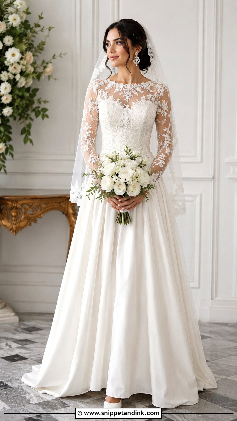 Long Sleeve Mexican Wedding Dress - Snippet and Ink - 20 Mexican Style Wedding Dresses