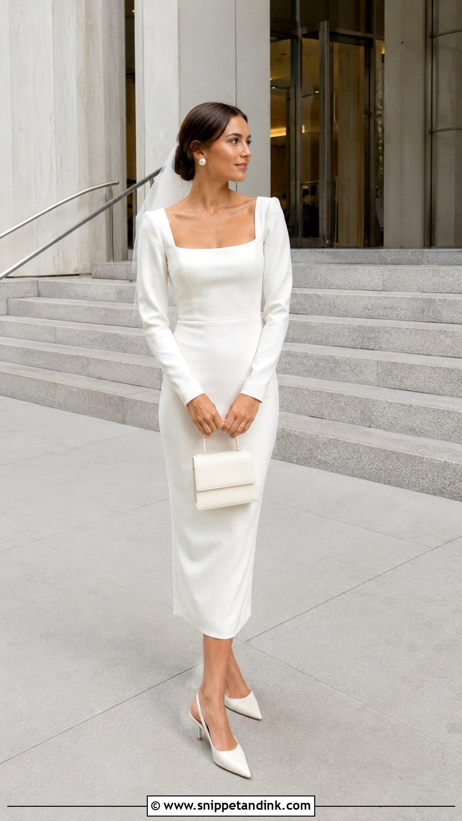 Long Sleeve Midi Wedding Dress - Snippet and Ink - 20 Classy Simple Long Sleeve Wedding Dress Ideas