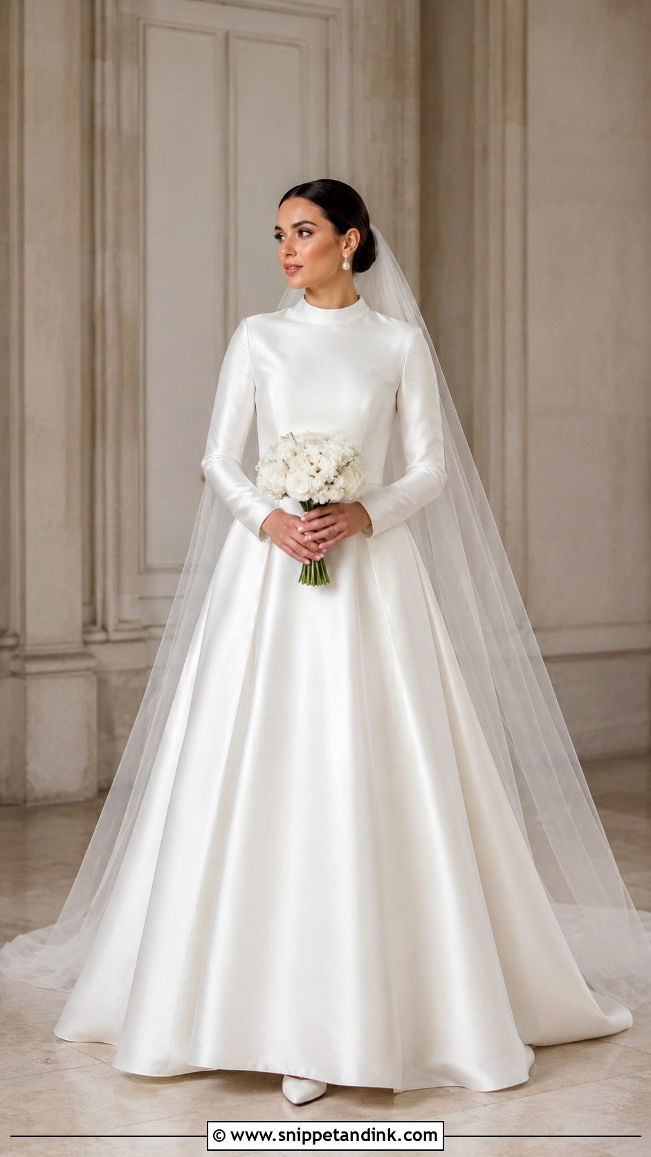 Long Sleeve Modest Wedding Dress - Snippet and Ink - 30 Sleeve Wedding Dress Ideas