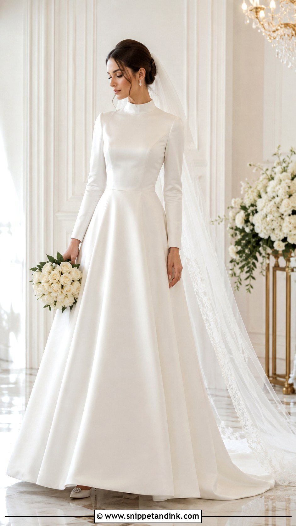 Long Sleeve Modest Wedding Dress - Snippet and Ink - 35 Long Sleeve Wedding Dress Ideas