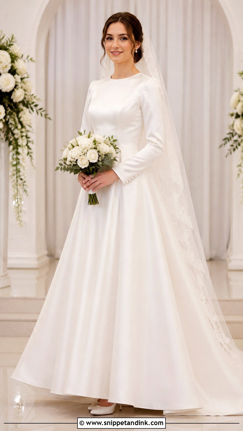 Long Sleeve Modest Wedding Dress - Snippet and Ink - 20 Long Sleeved Wedding Dresses