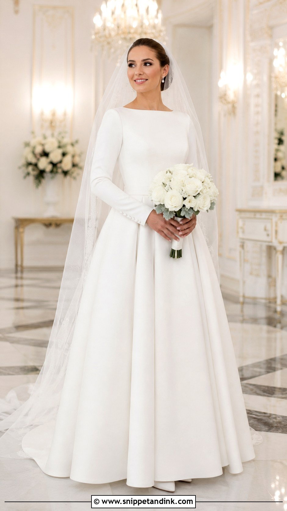 Long Sleeve Modest Wedding Dress - Snippet and Ink - 20 Best Wedding Dresses Long Sleeves