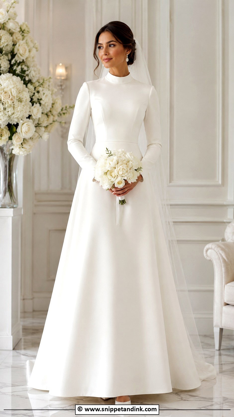 Long Sleeve Modest Wedding Dress - Snippet and Ink - 25 Elegant Long Sleeve Wedding Dresses
