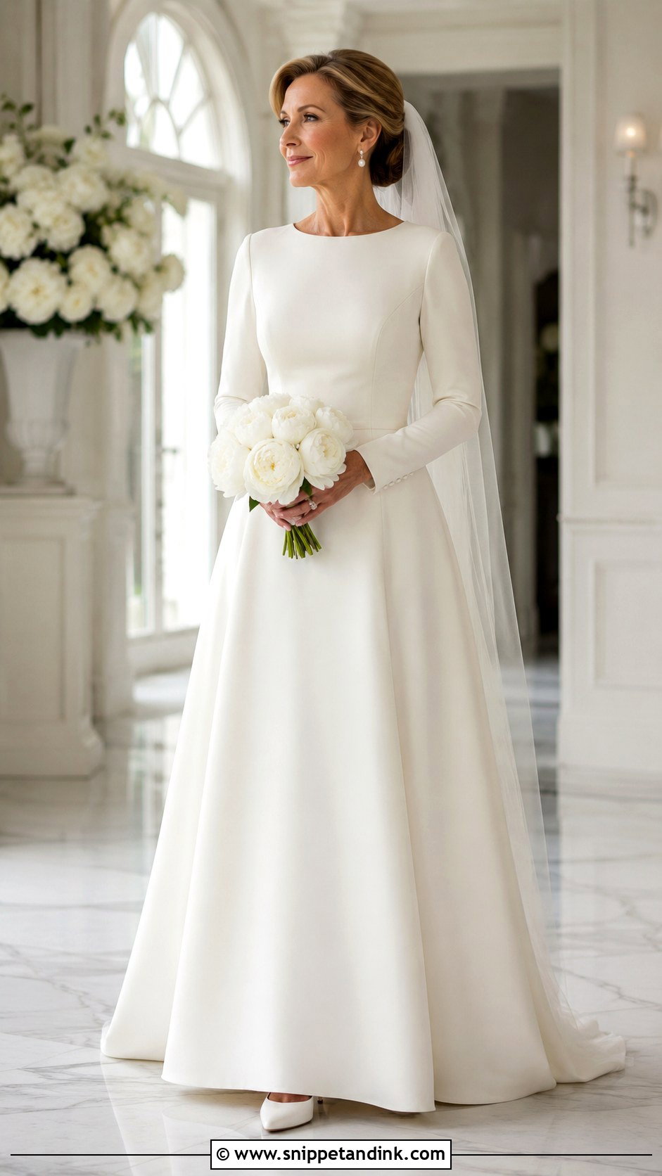 Long Sleeve Modest Wedding Gown - Snippet and Ink - 20 Elegant Simple Wedding Gowns