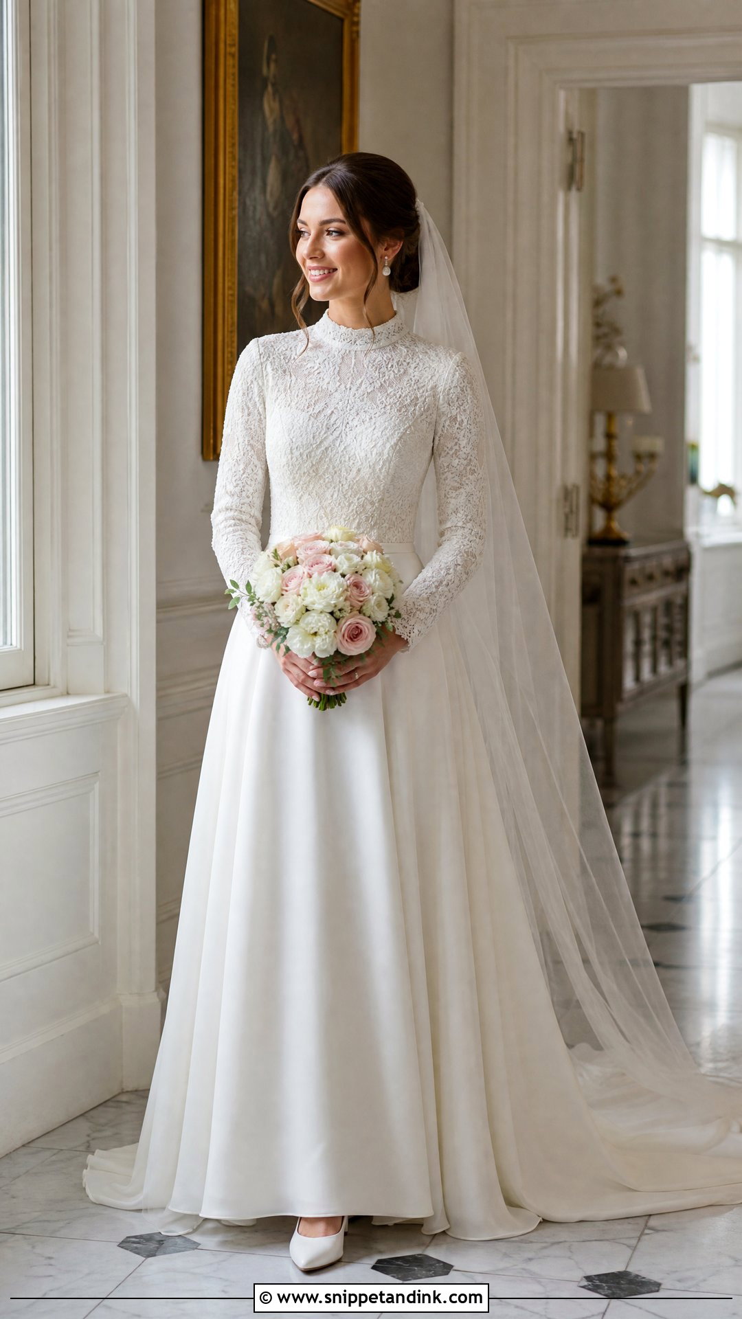 Long Sleeve Modest Wedding Gown - Snippet and Ink - 25 Long Sleeve Wedding Gowns