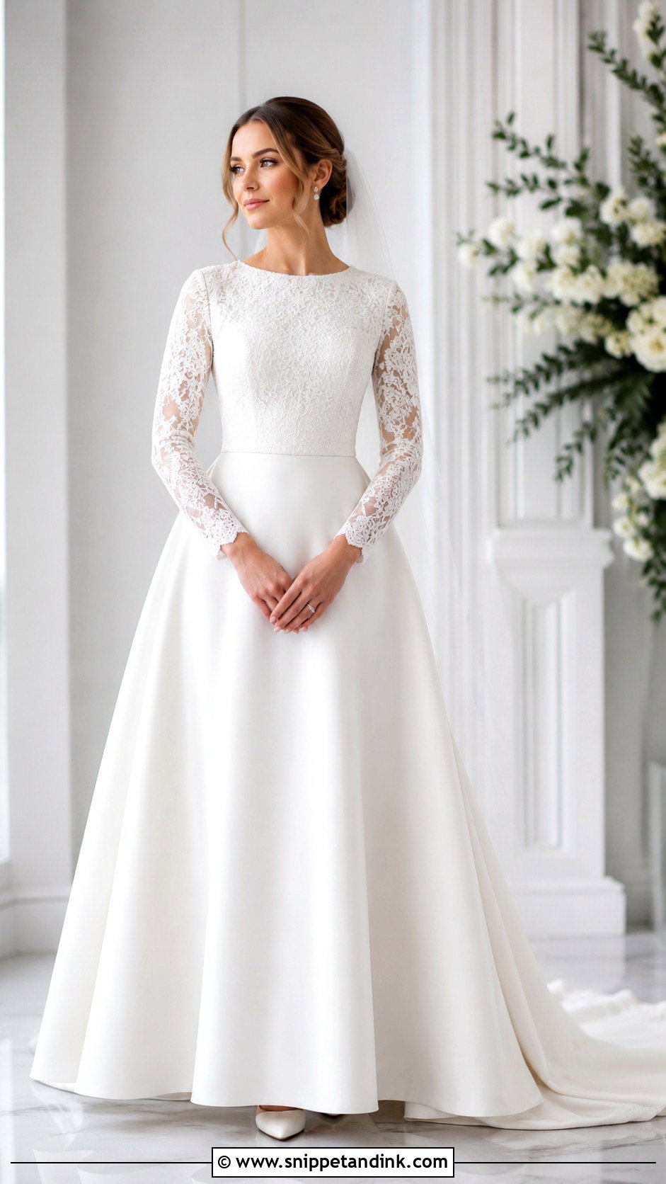 Long Sleeve Mormon Wedding Dress - Snippet and Ink - 25 Mormon Wedding Dresses