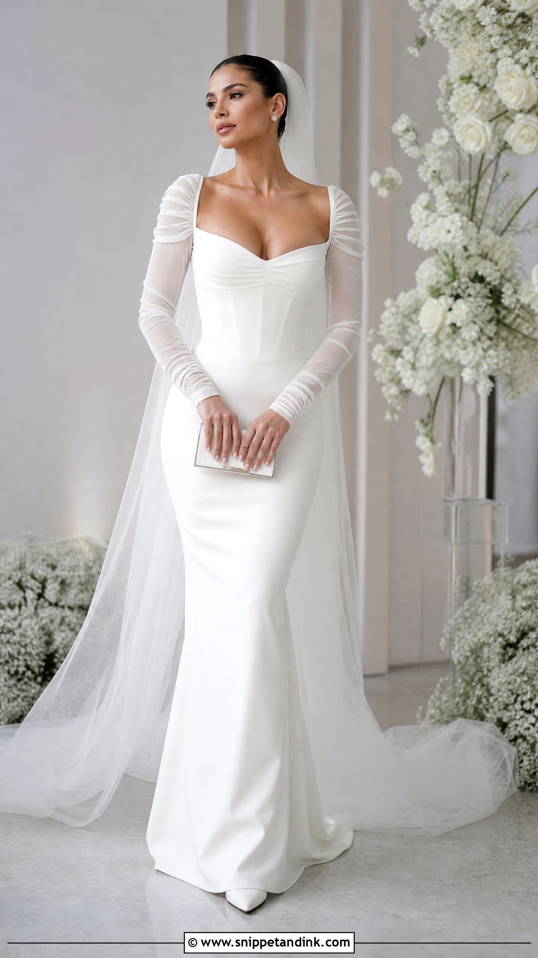 Long Sleeve Mugler Wedding Dress - Snippet and Ink - 20 Mugler Wedding Dress Ideas