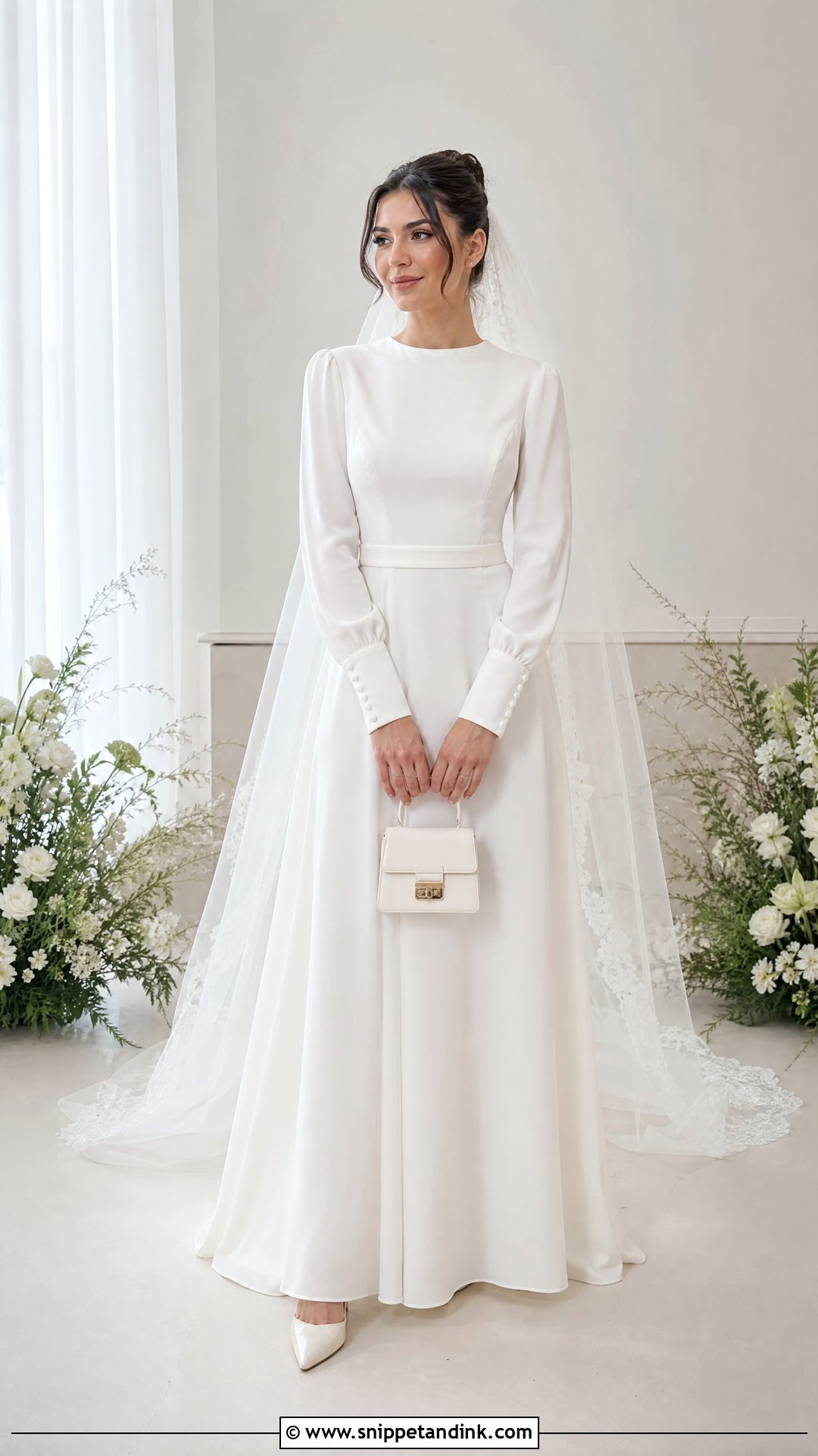 Long Sleeve Muslin Wedding Dress - Snippet and Ink - 20 Muslin Wedding Dress Ideas