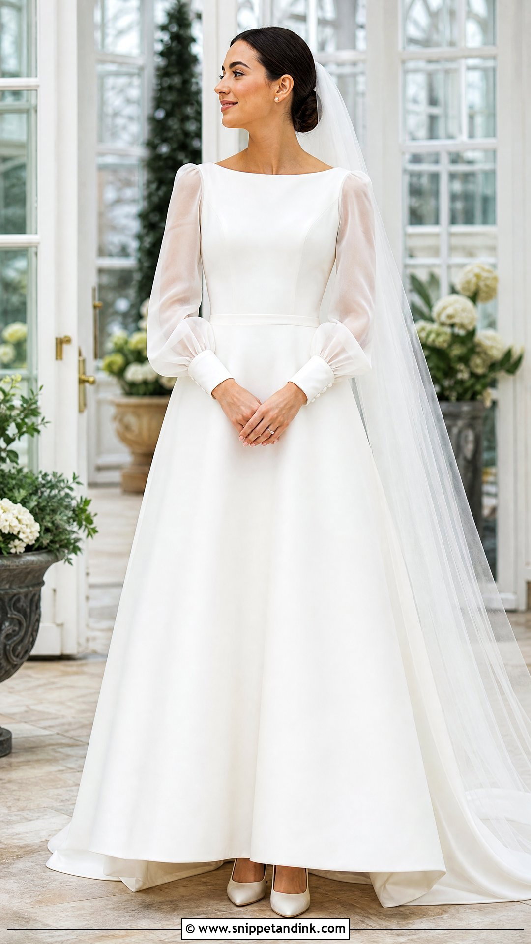 Long Sleeve Organza Wedding Gown - Snippet and Ink - 20 Organza Wedding Gown Ideas
