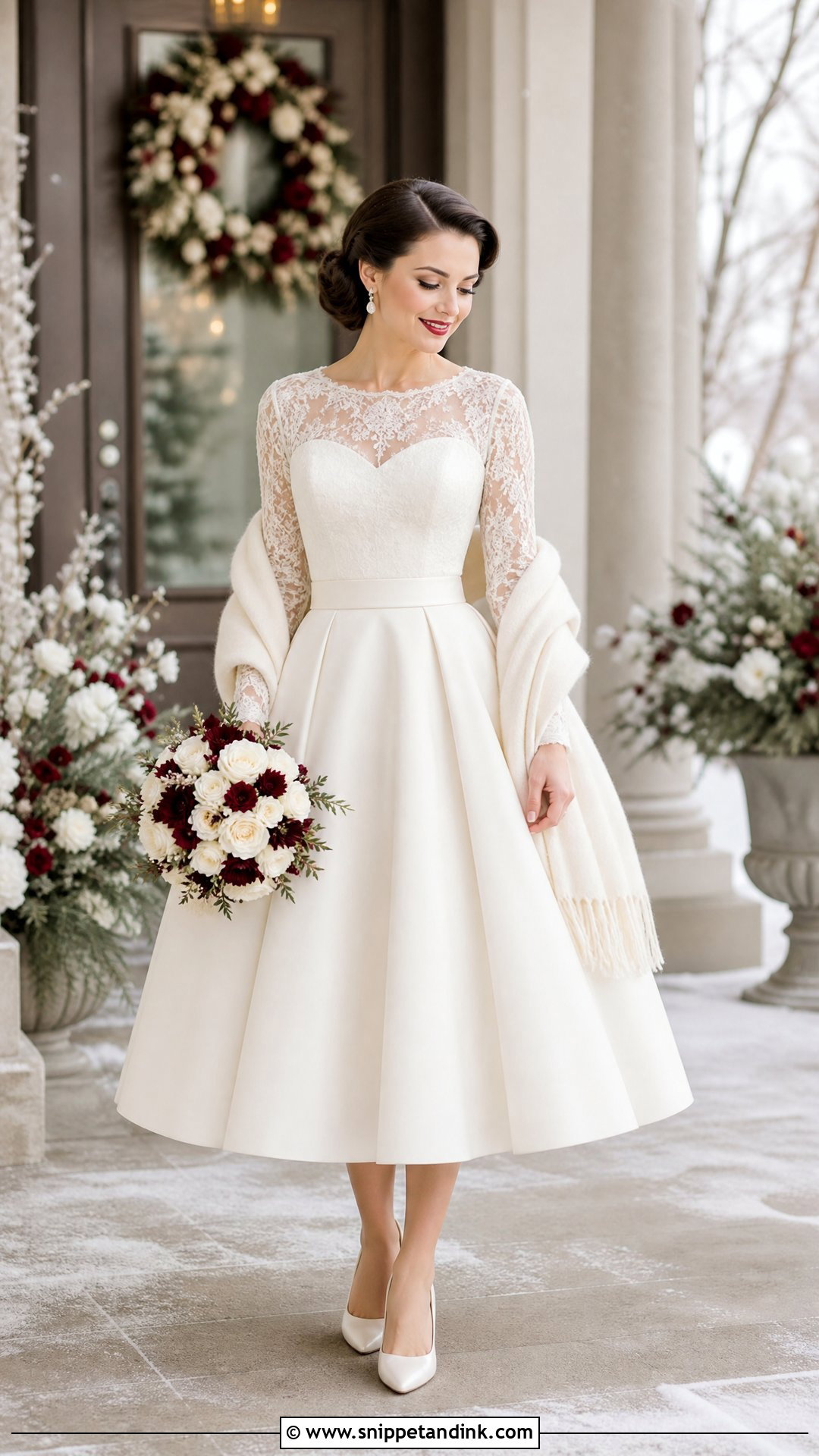 Long Sleeve Pin Up Wedding Dress - Snippet and Ink - 20 Pin Up Wedding Dress Ideas