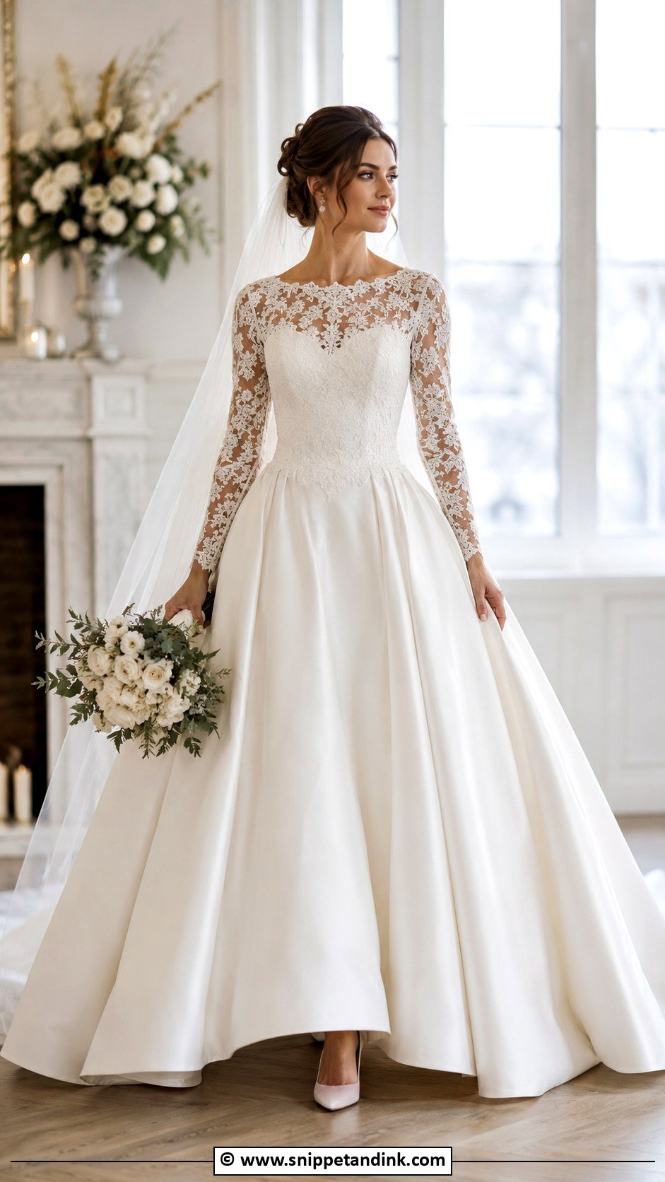 Long Sleeve Princess Wedding Dress - Snippet and Ink - 35 Princess Wedding Dresses