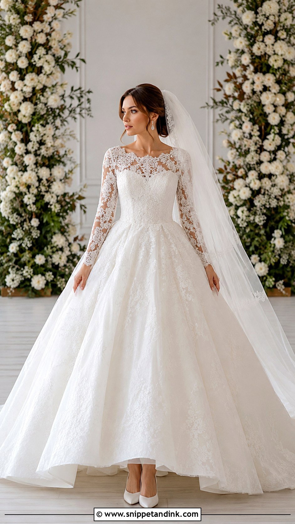 Long Sleeve Puffy Wedding Dress - Snippet and Ink - 25 Puffy Wedding Dress Ideas