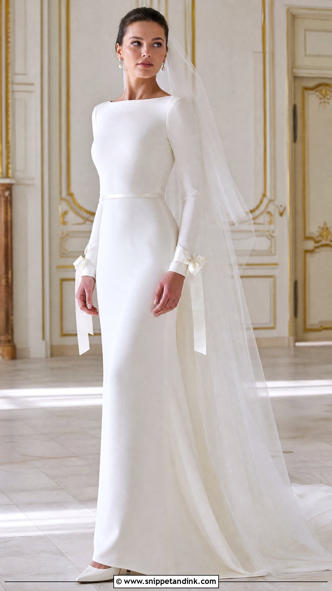 Long Sleeve Ribbon Wedding Dress - Snippet and Ink - 20 Ribbon Wedding Dress Ideas