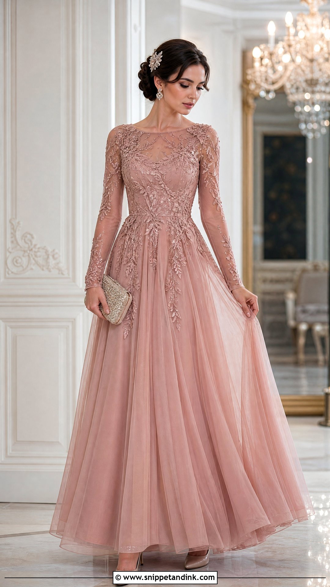 Long Sleeve Rose Princess Dress - Snippet and Ink - 20 Rose Princess Dress Ideas