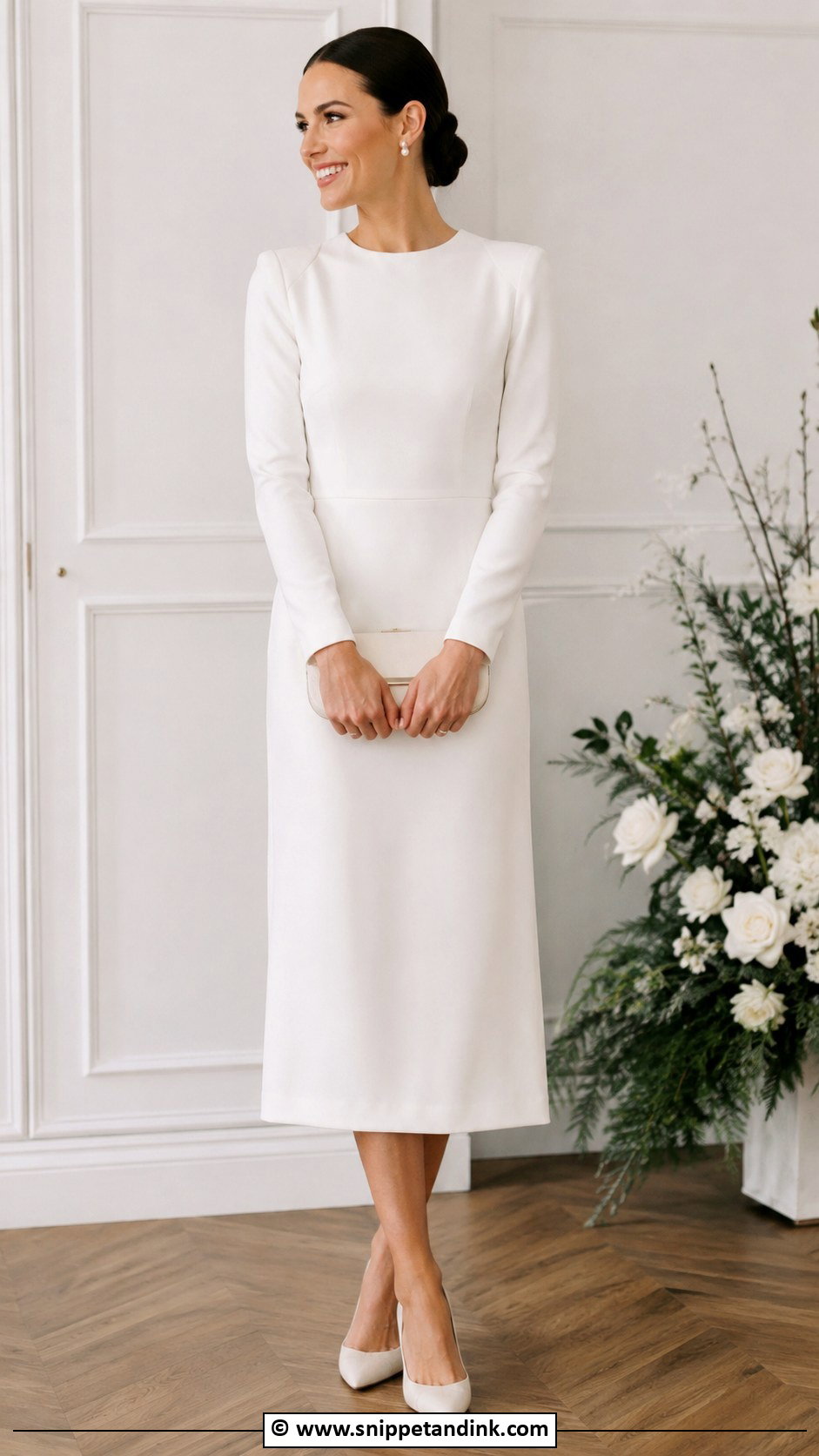 Long Sleeve Second Wedding Dress - Snippet and Ink - 30 Second Wedding Dress Ideas