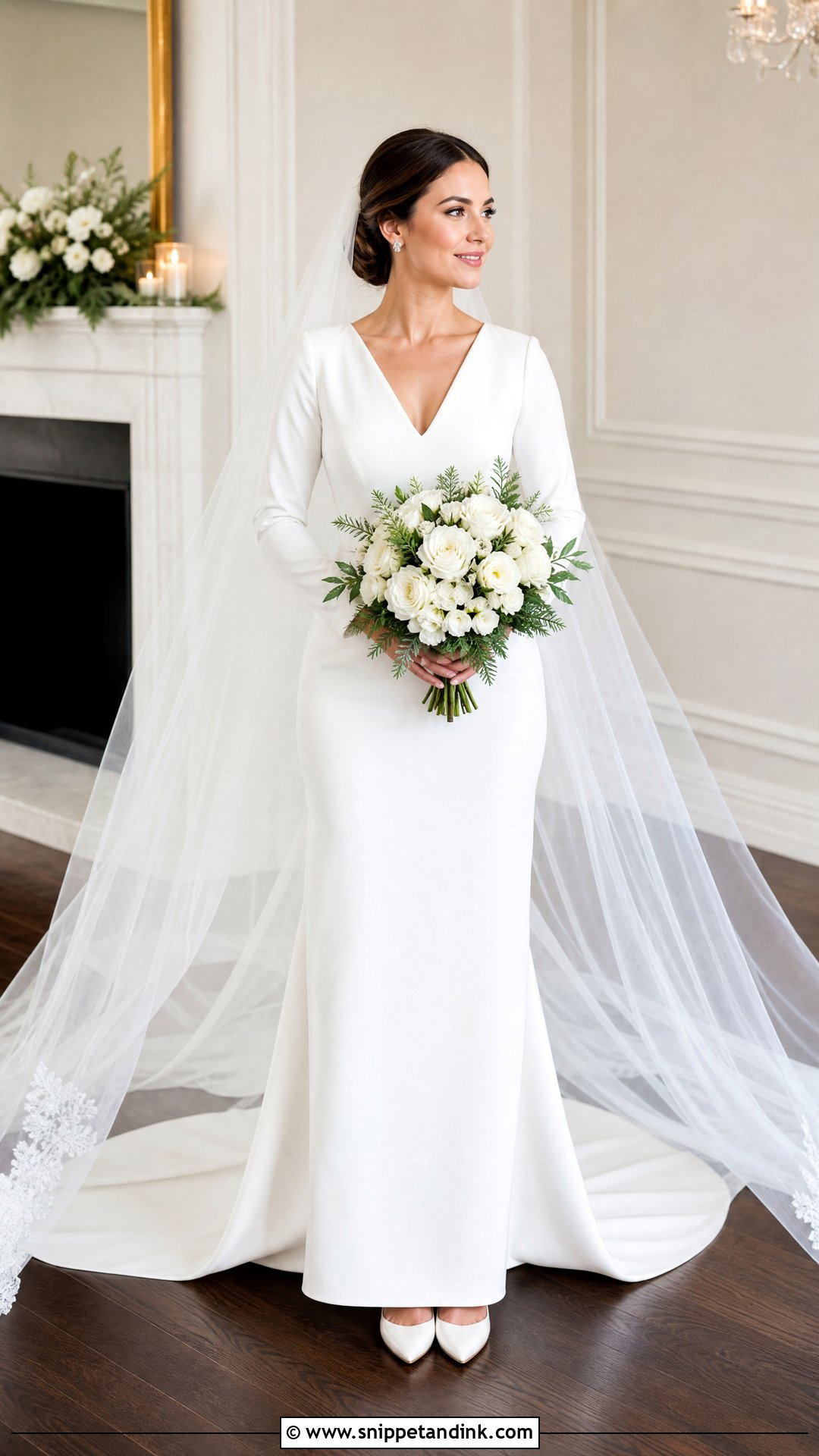 Long Sleeve Sheath Wedding Dress - Snippet and Ink - 20 Simple Sheath Wedding Dress Ideas