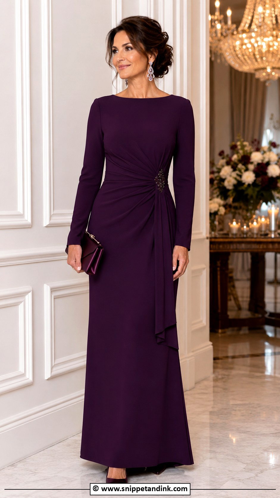 Long Sleeve Sister Of The Bride Dress - Snippet and Ink - 30 Bride Sister Dress Ideas
