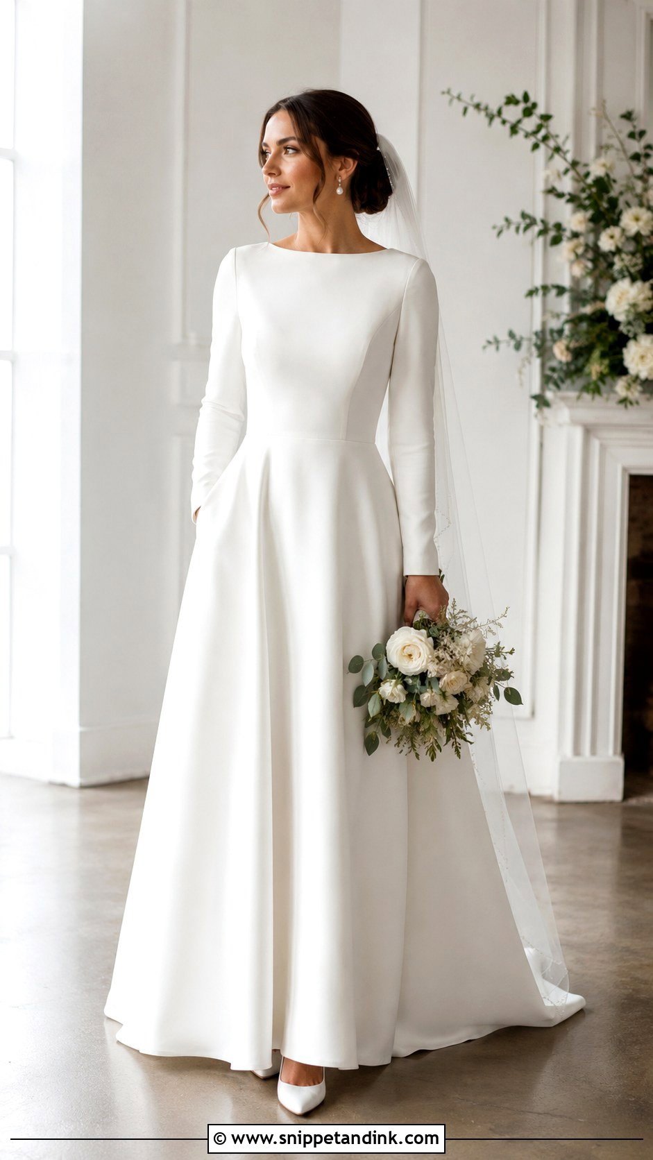 Long Sleeve Structured Wedding Dress - Snippet and Ink - 25 Structured Wedding Dress Ideas