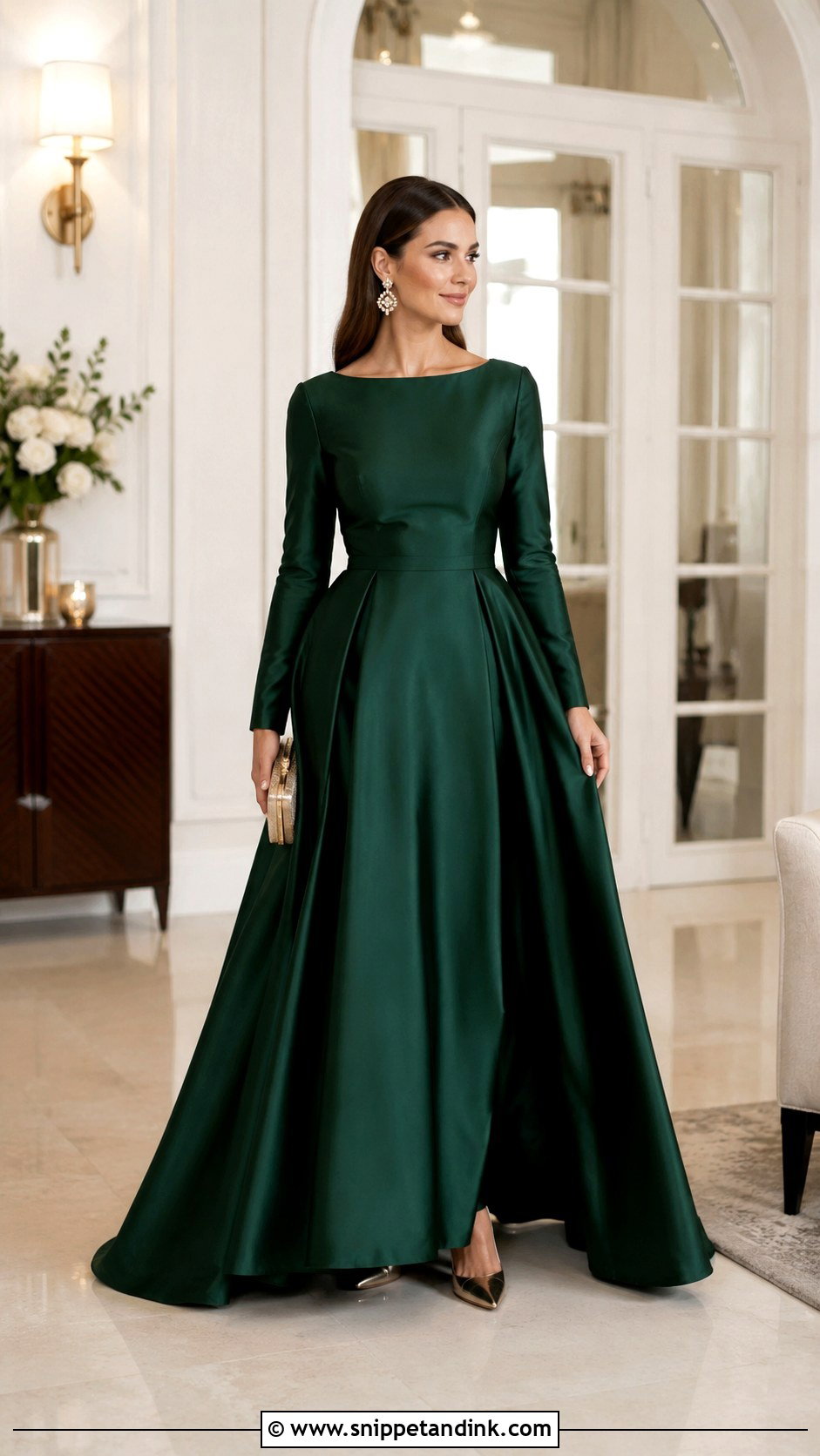 Long Sleeve Taffeta Gown - Snippet and Ink - 20 Taffeta Gown Ideas