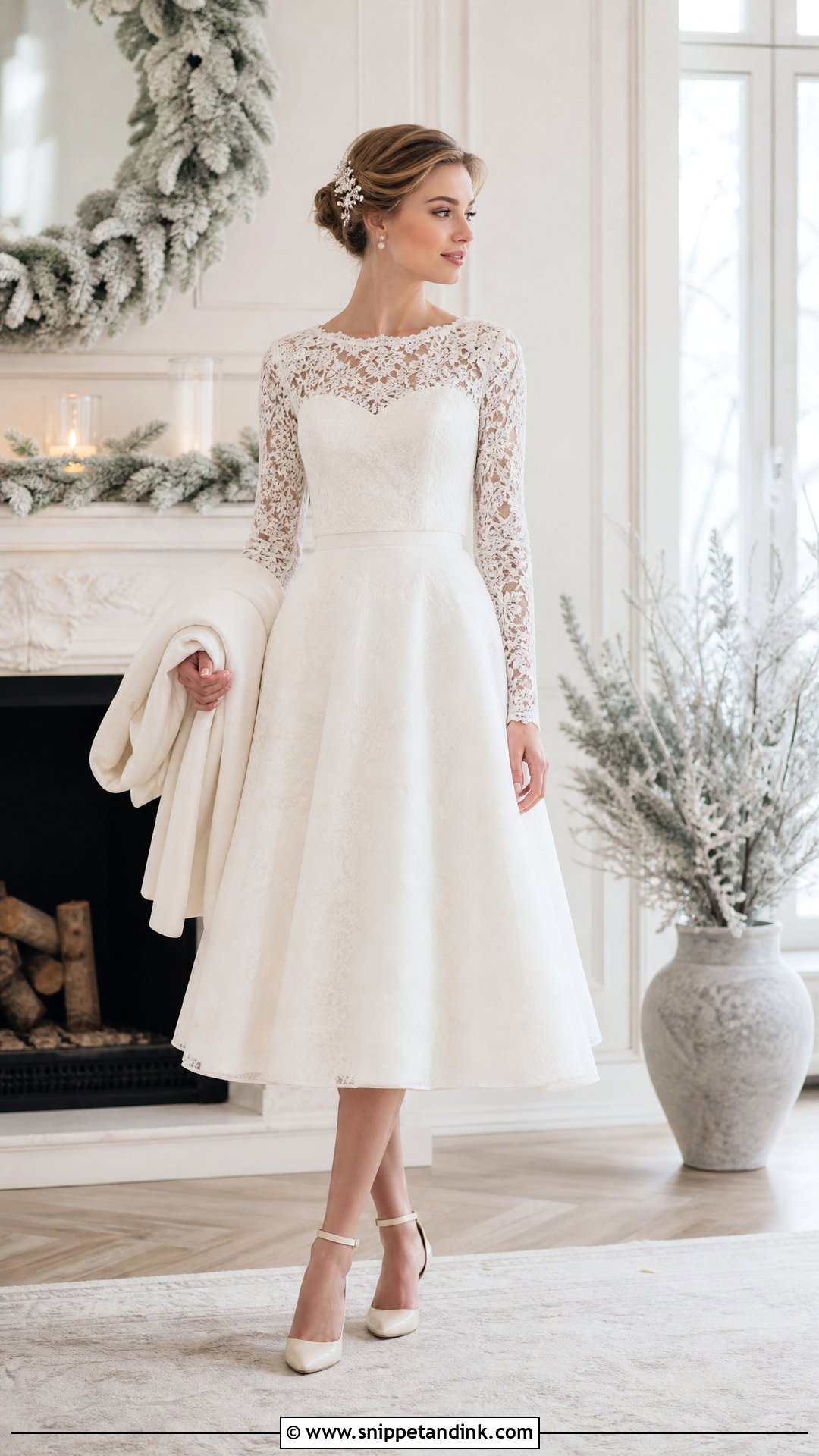 Long Sleeve Teacup Wedding Dress - Snippet and Ink - 20 Teacup Wedding Dress Ideas