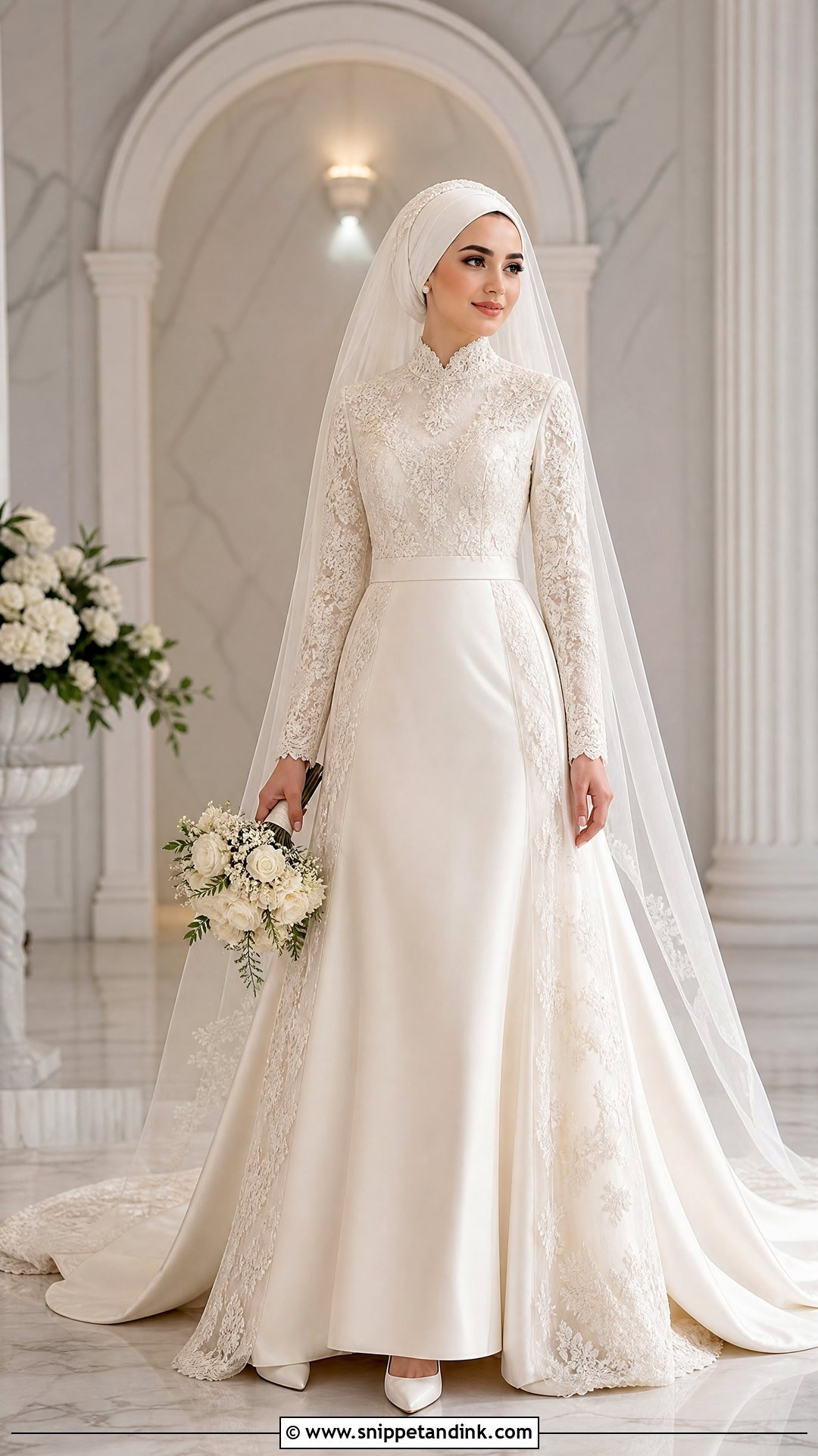 Long Sleeve Turkish Bridal Dress - Snippet and Ink - 25 Turkish Bridal Dresses