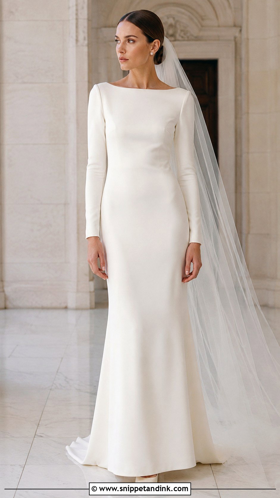 Long Sleeve Victoria Beckham Wedding Dress - Snippet and Ink - 20 Victoria Beckham Wedding Dress Ideas