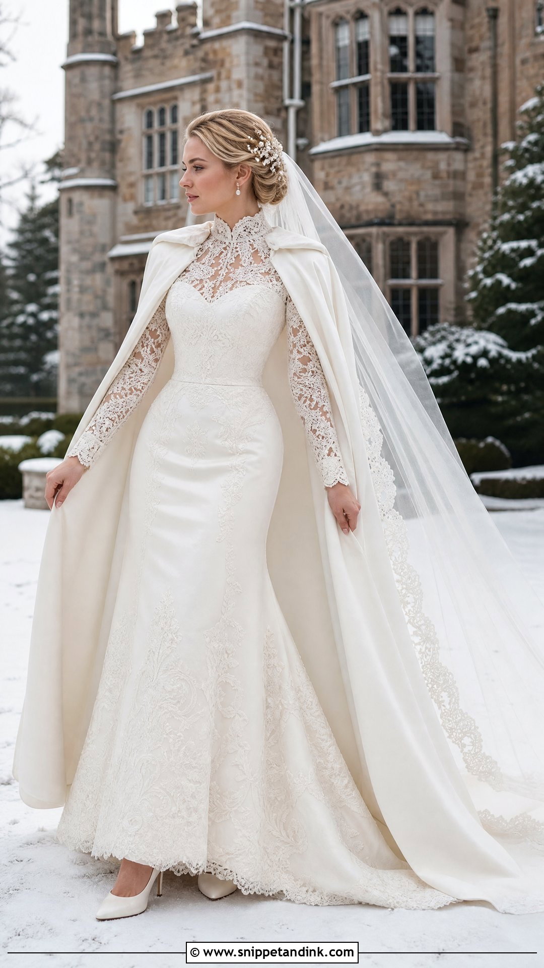 Long Sleeve Victorian Wedding Dress - Snippet and Ink - 20 Victoria Wedding Dress Ideas