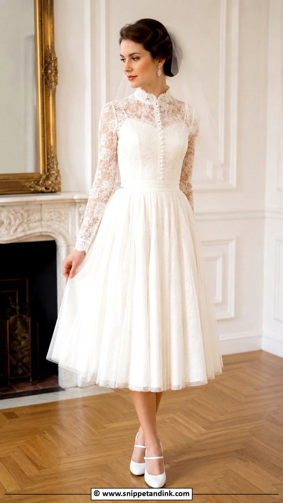 Long Sleeve Vintage Wedding Dress - Snippet and Ink - 30 Wedding Dresses Long Sleeve