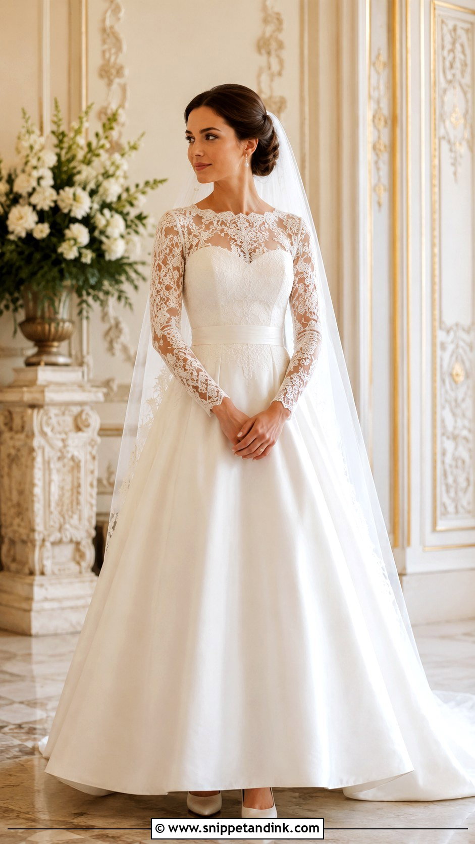 Long Sleeve Vintage Wedding Dress - Snippet and Ink - 30 Sleeve Wedding Dress Ideas