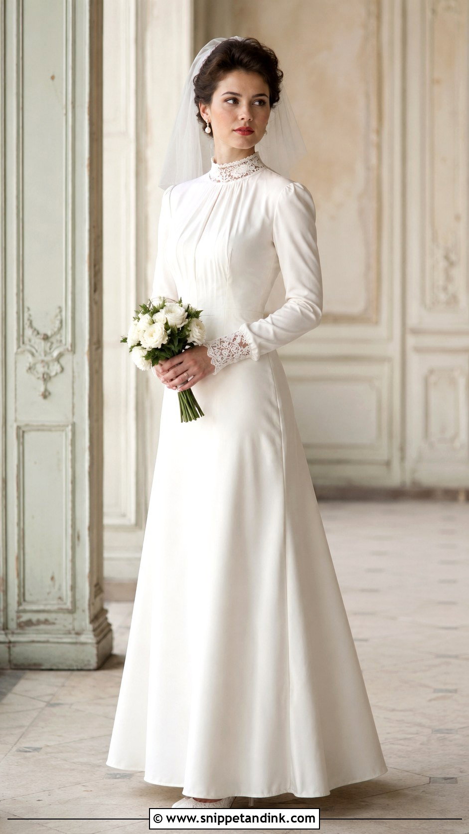 Long Sleeve Vintage Wedding Dress - Snippet and Ink - 35 Long Sleeve Wedding Dress Ideas