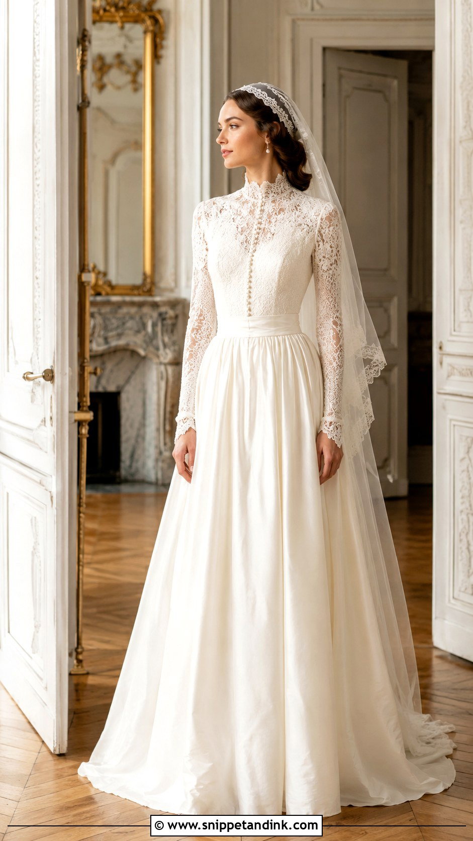 Long Sleeve Vintage Wedding Dress - Snippet and Ink - 20 Long Sleeved Wedding Dresses