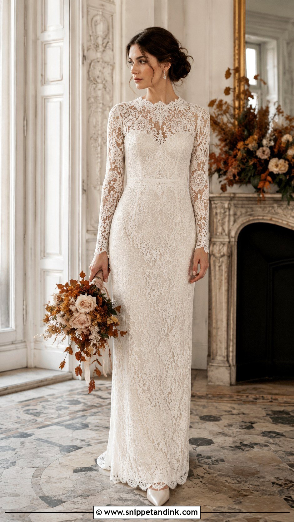 Long Sleeve Vintage Wedding Dress - Snippet and Ink - 25 20s Wedding Dress Ideas