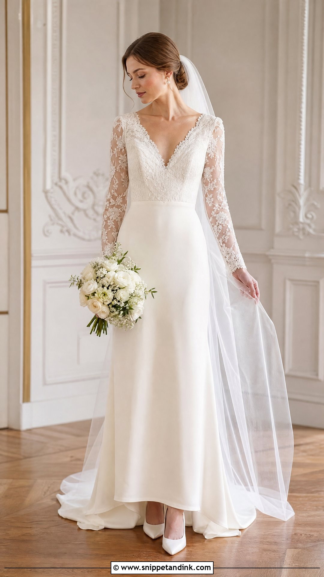 Long Sleeve Vintage Wedding Dress - Snippet and Ink - 25 Simple Vintage Wedding Dress Ideas