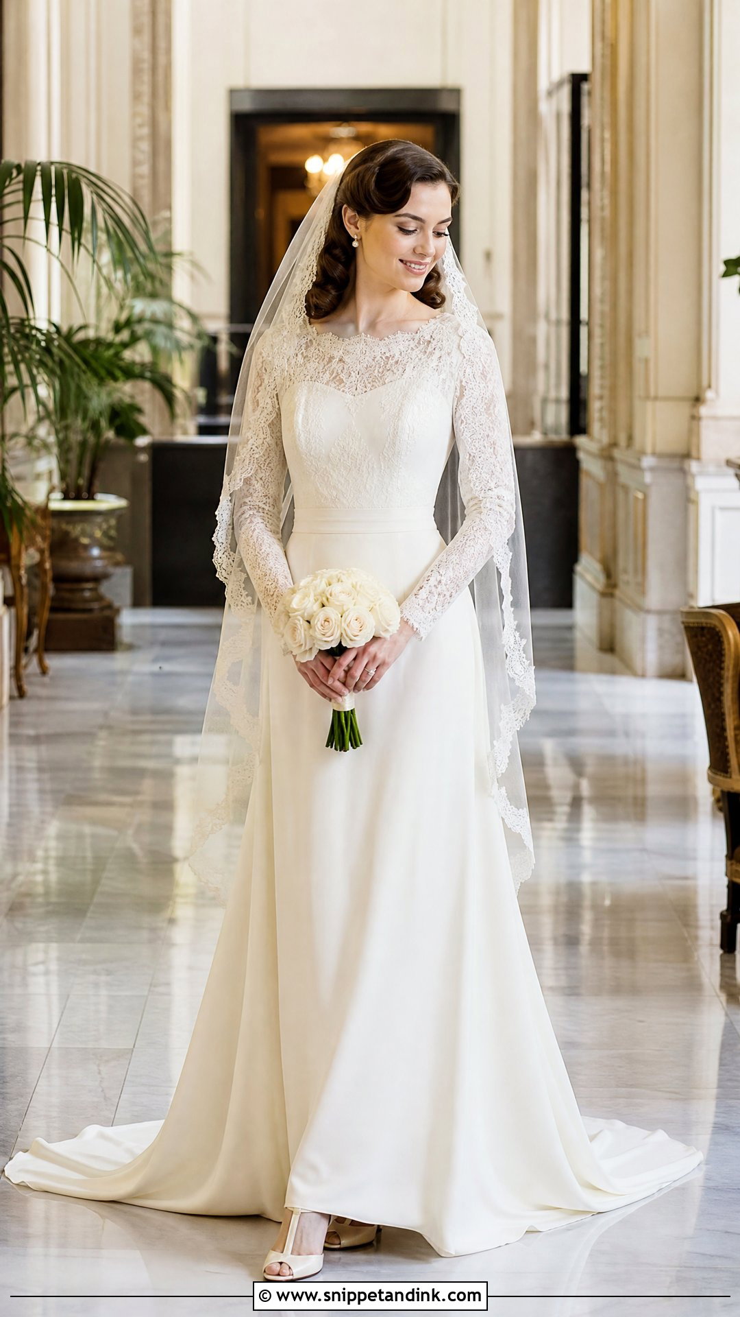 Long Sleeve Vintage Wedding Gown - Snippet and Ink - 25 Long Sleeve Wedding Gowns
