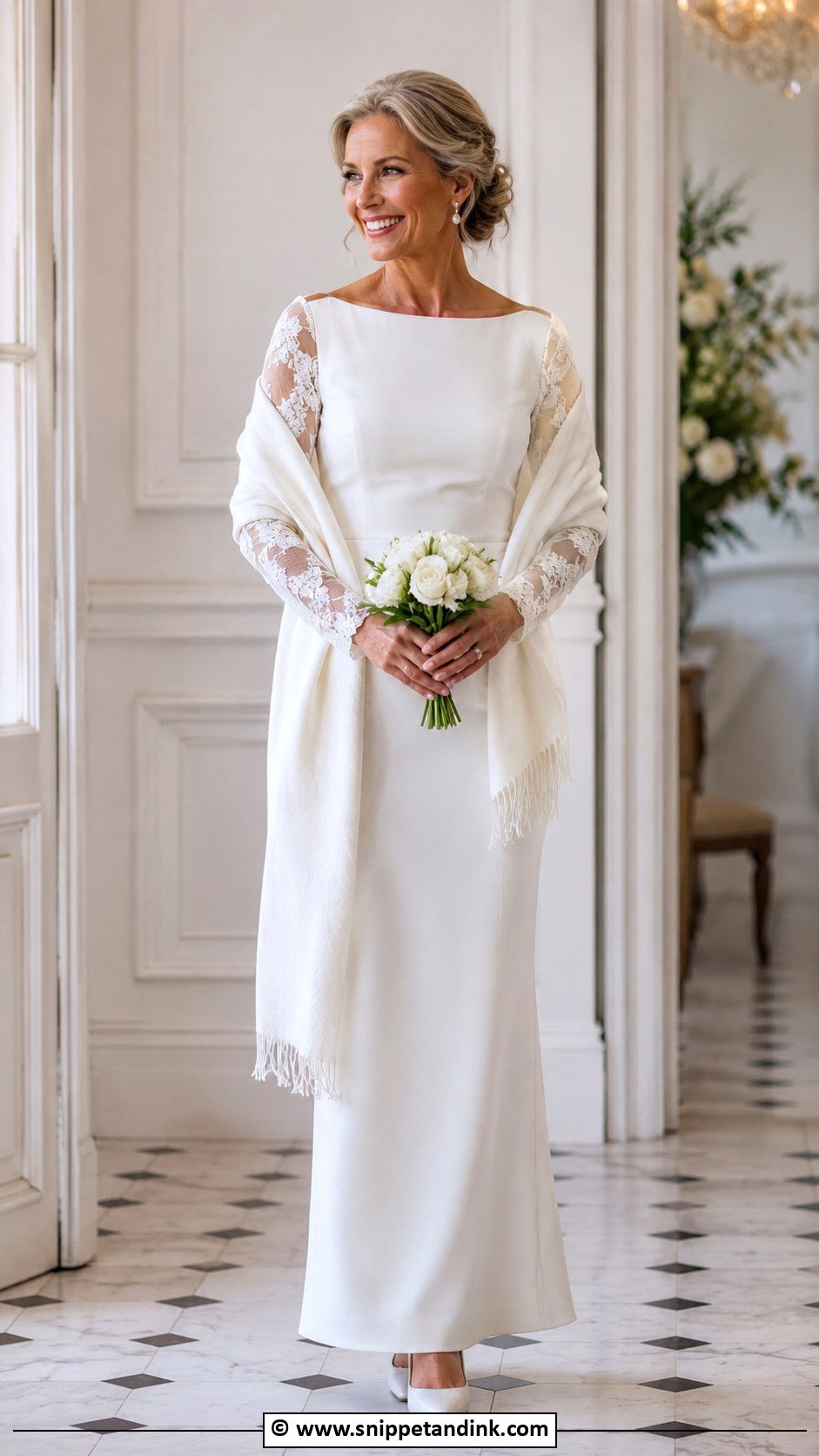 Long Sleeve Vow Renewal Dress - Snippet and Ink - 30 Vow Renewal Dress Ideas