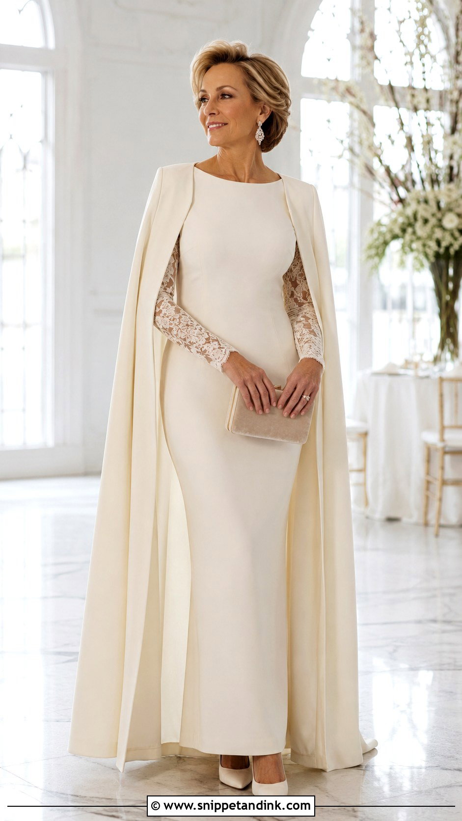 Long Sleeve Vow Renewal Gown - Snippet and Ink - 20 10 Year Vow Renewal Gowns Ideas