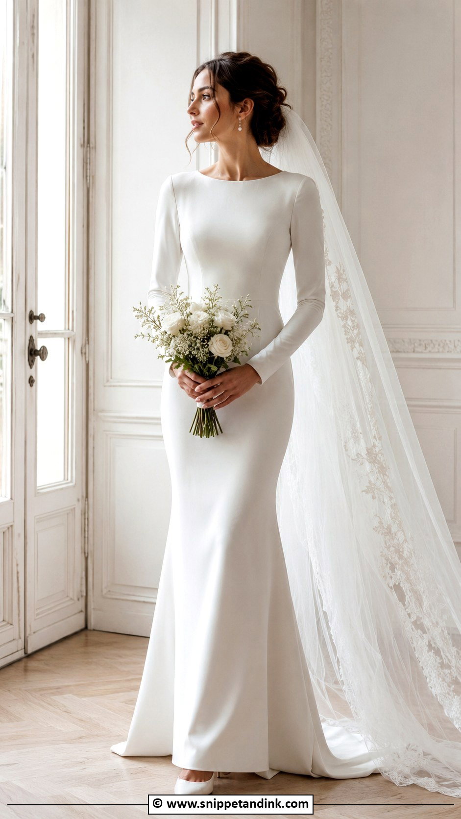 Long Sleeve Wedding Dress - Snippet and Ink - 25 Trending Wedding Dresses