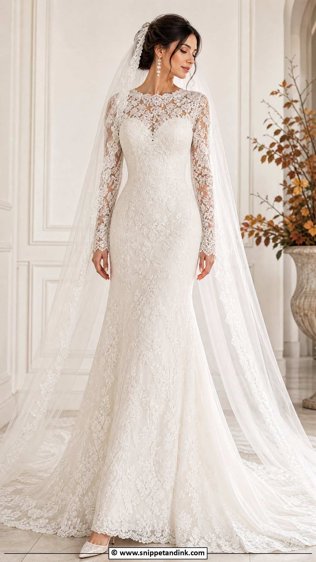 Long Sleeve Wedding Dress - Snippet and Ink - 35 Classy Elegant Wedding Dress Ideas