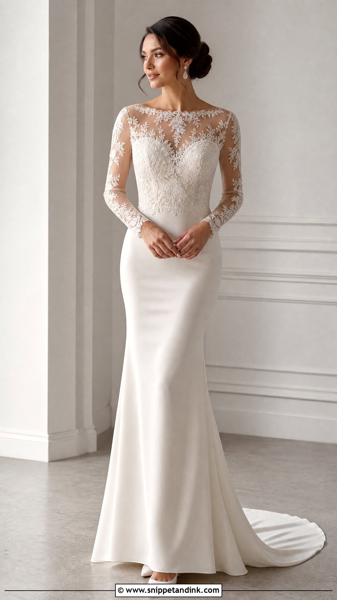 Long Sleeve Wedding Dress - Snippet and Ink - 25 Different Wedding Dresses